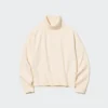 3D Knit langærmede sweaters for women in Souffle Yarn
