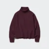 3D Knit langærmede sweaters for women in Souffle Yarn