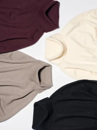 3D Knit langærmede sweaters for women in Souffle Yarn