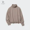 3D Knit langærmede sweaters for women in Souffle Yarn