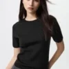 3D Knit merino-sweater til kvinder | Halv ærme