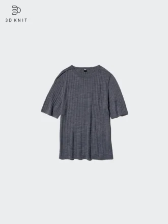 3D Knit merino-sweater til kvinder | Halv ærme