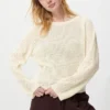 3D Knit mesh-sweater til kvinder