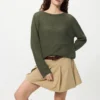 3D Knit mesh-sweater til kvinder