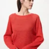 3D Knit mesh-sweater til kvinder