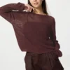 3D Knit mesh-sweater til kvinder