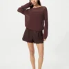 3D Knit mesh-sweater til kvinder