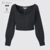 3D Knit-strikket langærmede sweater til kvinder