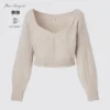 3D Knit-strikket langærmede sweater til kvinder