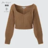 3D Knit-strikket langærmede sweater til kvinder
