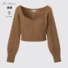 3D Knit-strikket langærmede sweater til kvinder