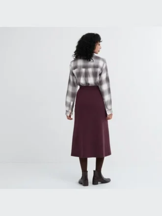 3D Knit-strikket nederdele i Souffle Yarn til kvinder