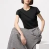 AIRism Soft Cropped T-shirt til kvinder