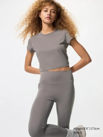 AIRism Soft Cropped T-shirt til kvinder
