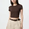 AIRism Soft Cropped T-shirt til kvinder