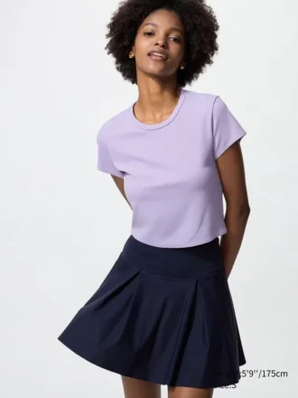 AIRism Soft Cropped T-shirt til kvinder
