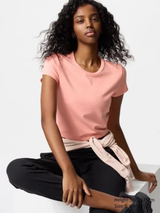 AIRism Soft Cropped T-shirt til kvinder