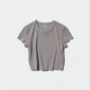 AIRism Soft Cropped T-shirt til kvinder