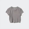 AIRism Soft Cropped T-shirt til kvinder