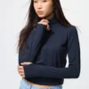 AIRism Soft Half-Zip T-shirt til kvinder