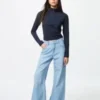 AIRism Soft Half-Zip T-shirt til kvinder