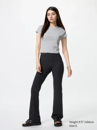 AIRism Soft Ribbed Flare Leggings til kvinder