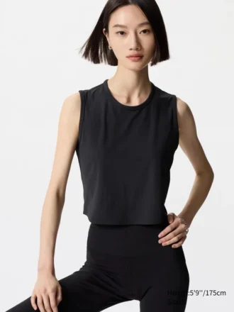 AIRism Soft Ribbed T-shirt til kvinder | Ærmeløs