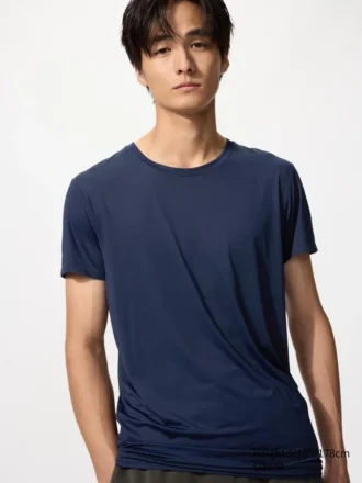 AIRism T-shirt med rund hals til mænd