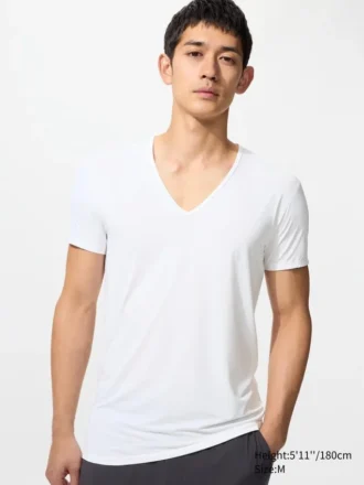 AIRism T-shirt til mænd | V-hals