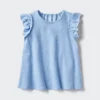 Baby Baby AIRism bomulds-T-shirt | Med flæser
