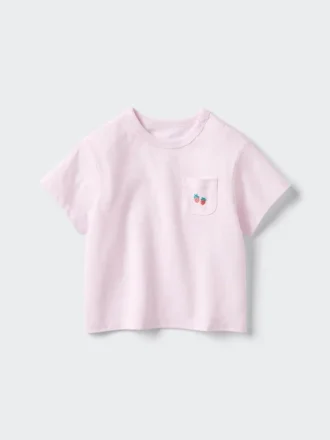 Baby Baby AIRism bomulds-T-shirt | Patch