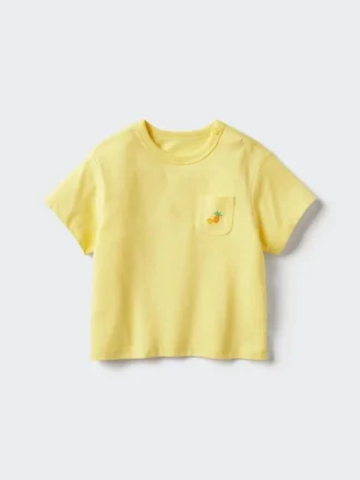 Baby Baby AIRism bomulds-T-shirt | Patch