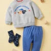 Baby Baby AIRism Cropped Leggings | Denim-lignende