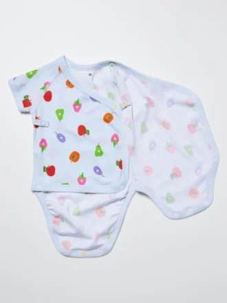Baby Baby billedbogskollektionen Bodyer med korte ærmer | Åben foran | Larve