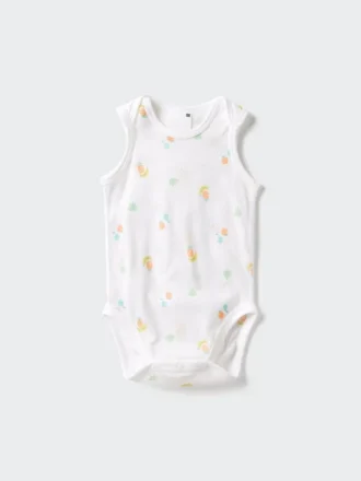 Baby Baby bomuldsmesh ærmeløs Bodyer | Print