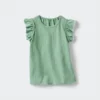 Baby Baby Dry T-shirt med flæser på ærmerne