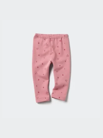 Baby Baby Fleece-leggings med print