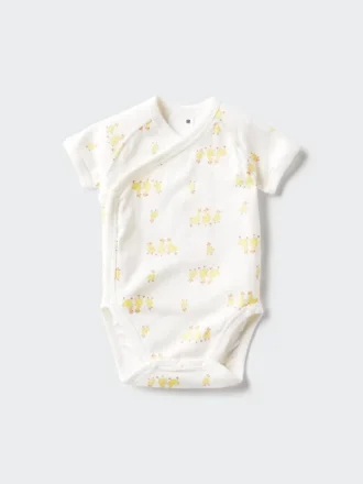 Baby Baby kortærmet Body | Åben foran | Trykt