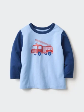 Baby Baby Langærmede T-shirts med rund hals | Bil