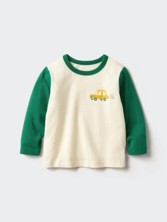 Baby Baby Langærmede T-shirts med rund hals | Bil