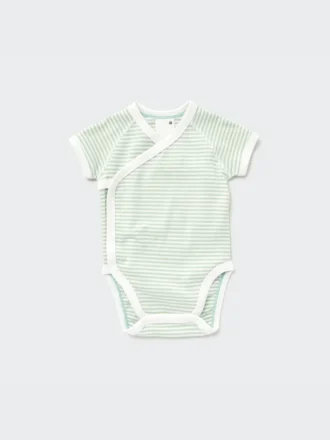 Baby-bodyer med korte ærmer (stribet)