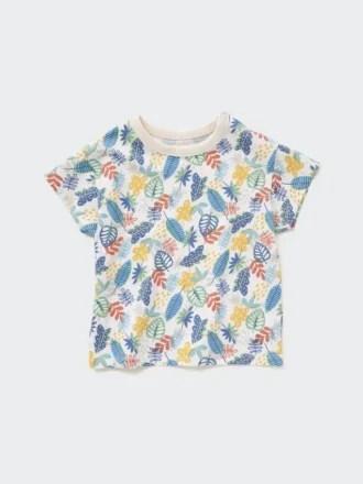 Baby Dry T-shirt med rund hals og korte ærmer