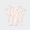 Baby Dry T-shirt med rund hals og korte ærmer i shorts-stil