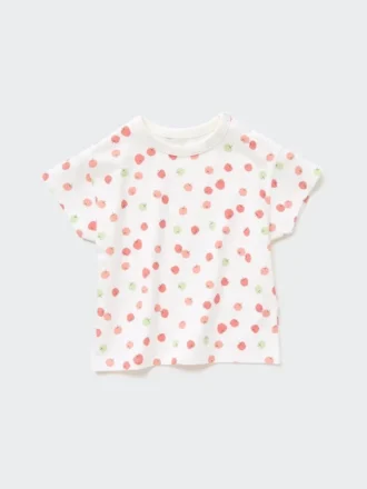 Baby Dry T-shirt med rund hals og korte ærmer i shorts-stil