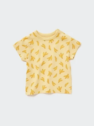Baby Dry T-shirt med rund hals og korte ærmer i shorts-stil