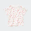 Baby Dry T-shirt med rund hals og korte ærmer i shorts-stil