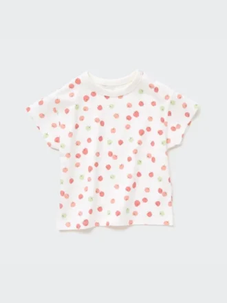 Baby Dry T-shirt med rund hals og korte ærmer i shorts-stil