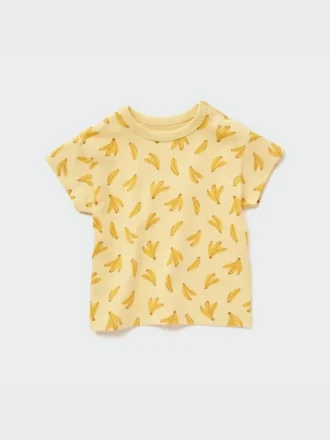 Baby Dry T-shirt med rund hals og korte ærmer i shorts-stil