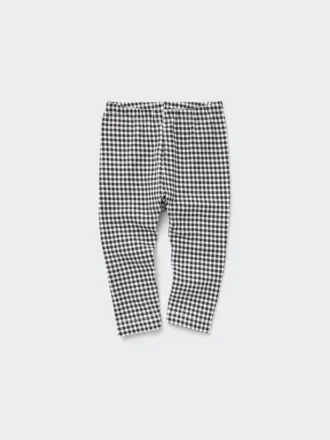 Baby-leggings i fuld længde (ternet)