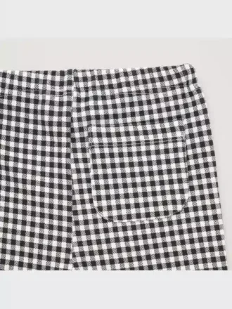 Baby-leggings i fuld længde (ternet)